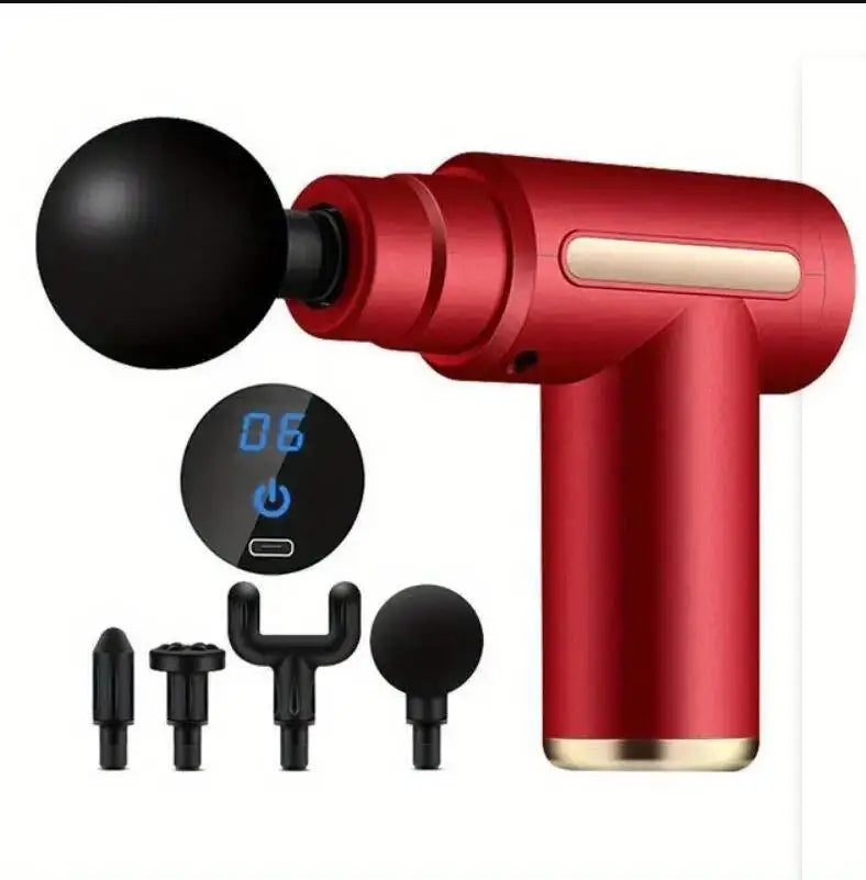 Small Massage Gun with 6 Heads