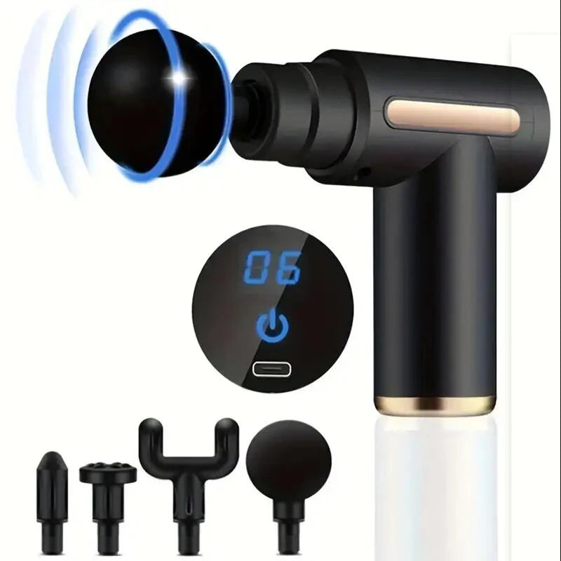 Small Massage Gun with 6 Heads