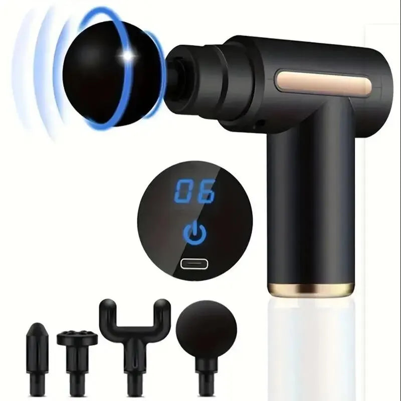Small Massage Gun with 6 Heads